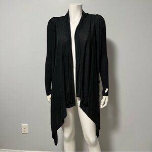 Lululemon Dark Grey Cashmere Blend Express Yourself Open Drape Cardigan size 4